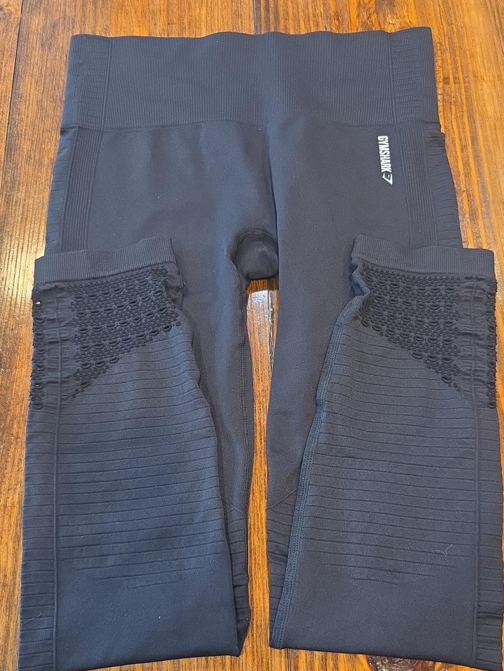 Gymshark Black Womens Seamless Textured Leggings